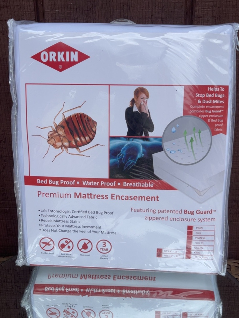 NIP - Orkin Premium King Matress Encasement